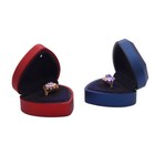 Led Light Ring Box Heart Shape Jewelry Wedding Engagement Proposal Case Gift Usa