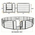 8-16panel 24 30 39  Metal Dog Cat Exercise Fence Playpen Kennel For Pet