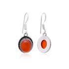Multiple Gemstone 925 Sterling Silver Dangle Earrings Handmade Women Jewelry