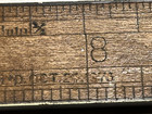 Vintage E  Smith Co  Brass And Wood Sliding Folding Ruler Pat d Oct  24  1876