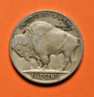 1913 Type 2 Indian Head Buffalo Nickel   Vf Very Fine   Full Horn 5c Coin
