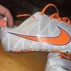 Mens Sz 13 Nike Sprint Zoom Rival White Orange purple Spikes Track