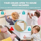 10 Pack Magnetic Cabinet Locks For Baby Proofing - Child Safety Drawer Locks    