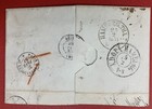 Germany  1857  Stampless Cover folded Letter  Sent From Altona To Reims  France