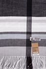 Men s Winter Scarf  Check-plaid Blue black cashmere Feel warm Soft unisex