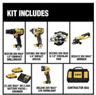 Dewalt Dck521d2 20v Max Brushless 5-tool Combo Kit W  2 Li-ion Batteries