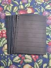 Eight Used Hagner Stamp Stock Sheets  Eight Rows  Double Sided - Free Shipping