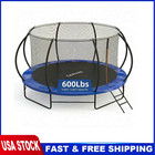 10ft Trampoline For Kids And Adults Outdoor 600lbs Capacity W  Enclosure Ladder
