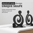 Book Ends  Metal Bookends Heavy Duty Bookend  black 1 Pair 