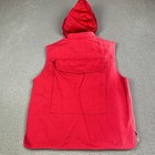 Vintage Orvis Fly Fishing Vest Men s Medium Multi Pocket Zip Up Red