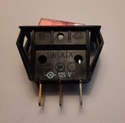 Dreefs Illuminated Rocker Switch - Spst - 125v 25a   -lighted Red - Snap In