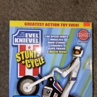 Evel Knievel Stunt Cycle Toy-wind Up Energizer Launcher-trail Bike figure helmet