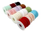 5mm Faux Suede Leather Cord String For Jewerly Making 12 Spools 120 Yards Col   
