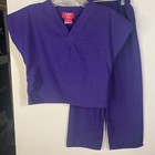 Kids M m Nurse Scrubs Set Sz 5 6 Dress Up Costume Halloween Purple
