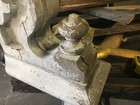Fancy Victorian Gingerbread Corbel Bracket W finial Old Crusty White 12x12 5x6 5