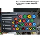 Valve Seat Cutter Set Carbide Tipped 37 For Chevy  Ford gmc  caterpillar  komtus