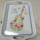 Dolly Parton Plastic Raised On Dolly Serving Tray 11 5x16    Flower Guitar Design