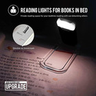 Portable Usb Rechargeable Led Clip-on Book Light For Eye-protection  3 Brightnes