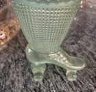 Vintage      Light Green     Glass Rollerskate Match Holder And Striker