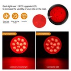 2 Pcs 4  Round Led Trailer Light Kit - Red 12 Boat 2pcs Father s Day Gift For Da