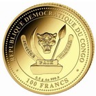 2025 Congo Prehistoric Life Megalodon 1 2 Gram Gold Coin