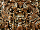 Antique 19th Finest Italian Venetian Baroque Carved Bed Monumental Headboard