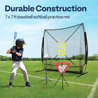 7   7  Baseball Net Softball Hitting Net W  2 Strike Zone  Batting Tee  Carry Bag