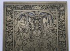 Brass Rubbing Plate - King Arthur And The Round Table - Canterbury Cathedral Ec