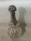 Antique Russian 84 Silver And  Cut Glass Perfume Bottle  Likely Russian 1900s 