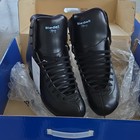Riedell Topaz Black Figure Skates Size 8 Medium Flex Stainless Capri Blade