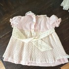 Miniworld Vintage Girls Pink   White Striped Smocked Dress 