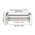 220-degree Door Viewer Peephole For 55-90mm Doors  Brushed Satin Chrome Finish