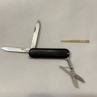 Victorinox Swiss Army Knife Black 3 Blade Keychain Pocket Knife
