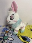 Neopets Striped Cybunny Bunny Rabbit Jakks Plush 2007 Plushie Pink Eyes