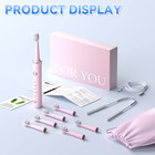 Jtf Sonic Electric Toothbrush For Adults And Kids With 8 Brush Heads  Tongue Scr