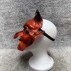 Vintage Red Devil Demon Face Halloween Costume Mask Adult Plastic Horror Party