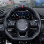 Fit Audi A3 A4 A5 S3 S4 S5 Rs3 Rs4 Rs5 Full Leather Steering Wheel 2017-2026