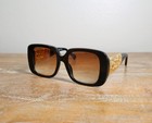 Chanel Ch5532 Urban Vintage Square Sunglasses 54mm Black brown Polarized Lens