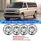 4 Packs Wheel Skins For 2003-2024 Chevy Express 2500 3500 4500 Cargo Van 16 Inch