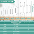 12 Pcs Wall Plate Hangers Wire Invisible 4 6 8 10 12 14 Inch silver