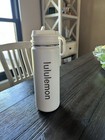 Lululemon Back To Like Sport Bottle 18oz Straw Lid White