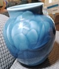 Rookwood Art Pottery 6833 Lotus Water Lily Blue Glazed Vase 1946