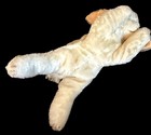 1950   s Steiff Floppy Hansi Sleeping Bunny Mohair Velvet Ears Jiggle Bell Tail