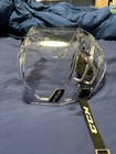 Ccm Clear Plastic Hockey Face Mask  Adjustable 2-strap  One Size Black