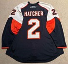 Derian Hatcher Philadelphia Flyers Game Worn Jersey -photo Match Meigray Loa     