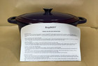 Berghoff Neo Cast Iron 5qt  Oval Dutch Oven 11 5  With Lid  Purple