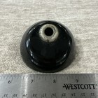 Vintage Ink Well Black Glass 3 5    Diameter