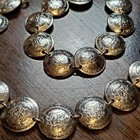 Vintage Coin Bracelet Foreign Silver Tone Peru Variety Lot Of 2 Style 3