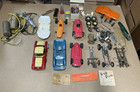 Vintage Slot Car Lot 1 24 1 32 K b Strombecker Parts Bodies Motor Chassis Vette