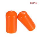 Uxcell 20pcs Rubber End Caps 10mm 3 8   Id Vinyl Pvc Round Tube Bolt Cap Cover S